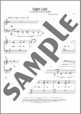 Satin Doll(Johnny Mercer/Duke Ellington/Billy Strayhorn) 楽譜 ピアノ（ソロ） ダウンロード