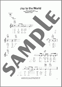 Joy To The World(Isaac Watts/Lowell Mason) 楽譜 ウクレレ（弾き語り） ダウンロード