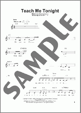 Teach Me Tonight(Gene De Paul/Judy Niemack) 楽譜 その他 ダウンロード