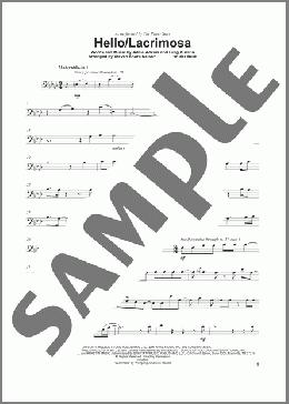 Hello/Lacrimosa(Adele/The Piano Guys) 楽譜 チェロ ダウンロード