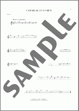 Carnival Of Venice(Julius Benedict) 楽譜 フルート ダウンロード