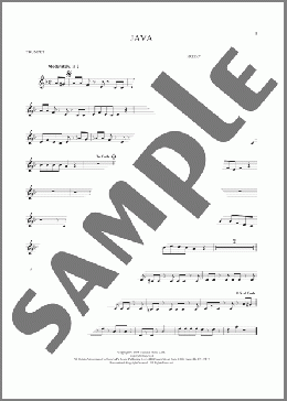 Java(Allen Toussaint/Alvin Tyler/Freddy Friday/Marilyn Schack) 楽譜 トランペット（ソロ） ダウンロード