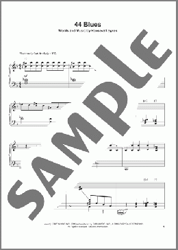44 Blues(Roosevelt Sykes) 楽譜 ピアノ（ソロ） ダウンロード