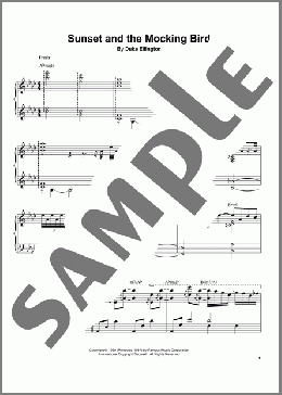 Sunset And The Mocking Bird(Duke Ellington/Tommy Flanagan) 楽譜 ピアノ（ソロ） ダウンロード