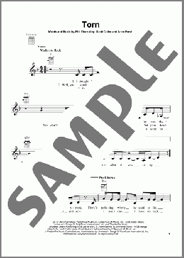 Torn(Natalie Imbruglia) 楽譜 ウクレレ（弾き語り） ダウンロード