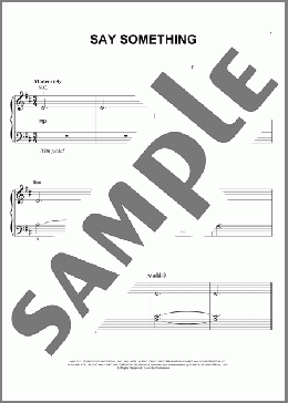 Say Something(A Great Big World) 楽譜 その他 ダウンロード