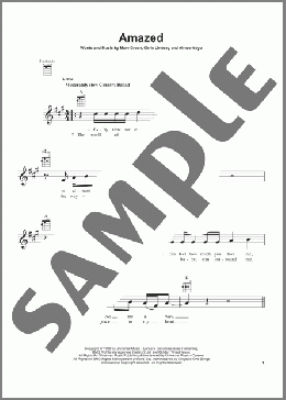 Amazed(Lonestar) 楽譜 ウクレレ（弾き語り） ダウンロード