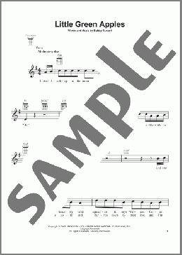 Little Green Apples(Roger Miller) 楽譜 ウクレレ（弾き語り） ダウンロード