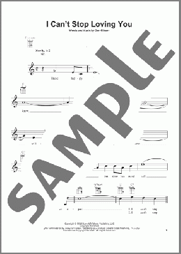 I Can't Stop Loving You(Don Gibson/Kitty Wells/Ray Charles/Conway Twitty/Elvis Presley) 楽譜 ウクレレ（弾き語り） ダウンロード