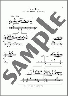 Fire-Flies(Amy Beach) 楽譜 ピアノ（ソロ） ダウンロード