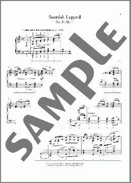 Scottish Legend, Op. 54, No. 1(Amy Beach) 楽譜 ピアノ（ソロ） ダウンロード