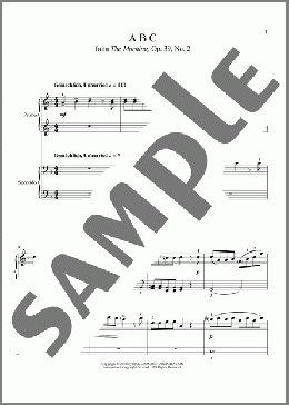 ABC(Robert Volkmann/Bradley Beckman/Carolyn True) 楽譜 ピアノ（連弾） ダウンロード