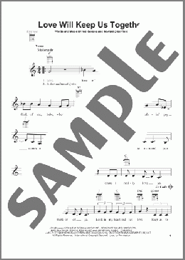 Love Will Keep Us Together(Captain & Tennille) 楽譜 ウクレレ（弾き語り） ダウンロード