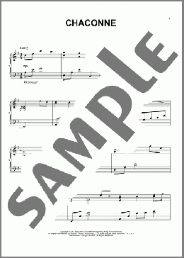 Chaconne(Yiruma) 楽譜 ピアノ（ソロ） ダウンロード
