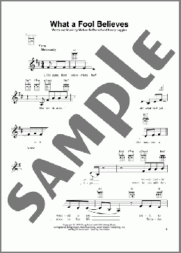 What A Fool Believes(The Doobie Brothers) 楽譜 ウクレレ（弾き語り） ダウンロード