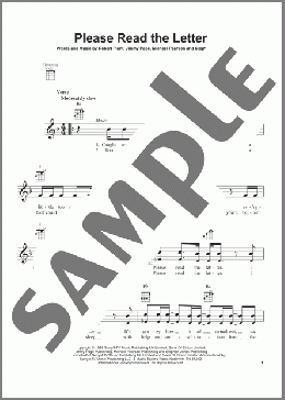Please Read The Letter(Jimmy Page/Robert Plant) 楽譜 ウクレレ（弾き語り） ダウンロード