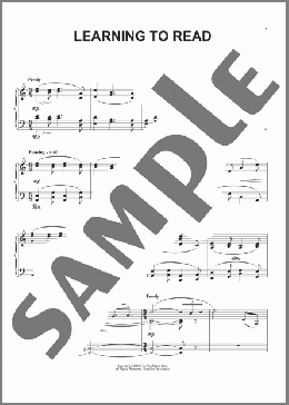 Learning To Read(John Williams) 楽譜 ピアノ（ソロ） ダウンロード