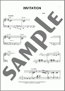 Invitation(Bronislau Kaper) 楽譜 ピアノ（ソロ） ダウンロード