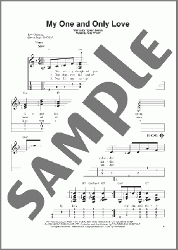 My One And Only Love(Guy Wood/Robert Mellin) 楽譜 ウクレレ（ソロ） ダウンロード