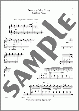 Elves' Dance, Op. 12, No. 4(Edvard Grieg) 楽譜 ピアノ（ソロ） ダウンロード