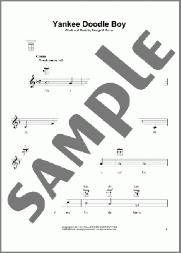 Yankee Doodle Boy(George M. Cohan) 楽譜 ウクレレ（弾き語り） ダウンロード