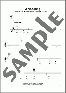 Whispering(John Schonberger) 楽譜 ウクレレ（弾き語り） ダウンロード