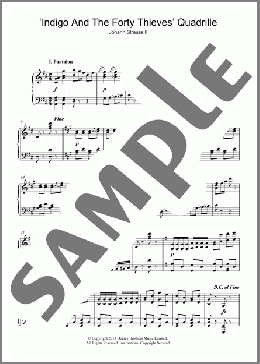Indigo & The Forty Thieves(Johann Strauss II) 楽譜 ピアノ（ソロ） ダウンロード