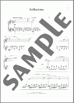 Reflections(Carolyn Miller) 楽譜 ピアノ（ソロ） ダウンロード