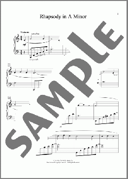 Rhapsody In A Minor(Carolyn Miller) 楽譜 ピアノ（ソロ） ダウンロード