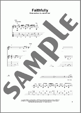 Faithfully(Journey) 楽譜 ギター（その他） ダウンロード