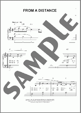 From A Distance (arr. Phillip Keveren)(Bette Midler) 楽譜 ピアノ（ソロ） ダウンロード
