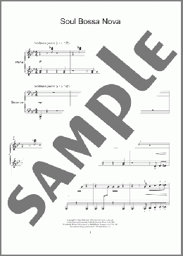 Soul Bossa Nova(Quincy Jones) 楽譜 ピアノ（連弾） ダウンロード