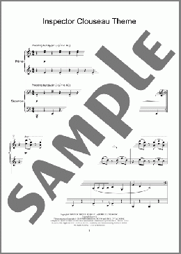 Inspector Clouseau Theme(Henry Mancini/Jeremy Siskind) 楽譜 ピアノ（連弾） ダウンロード