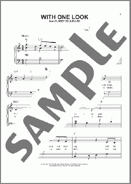 With One Look(Don Black/Andrew Lloyd Webber/Christopher Hampton) 楽譜 ピアノ（ソロ） ダウンロード