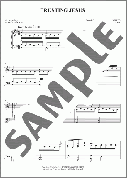 Trusting Jesus(Ira D. Sankey/Marianne Kim) 楽譜 ピアノ（ソロ） ダウンロード