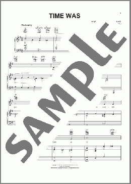Time Was(S. K. Russell/Miguel Prado) 楽譜 ピアノ & ボーカル & ギター ダウンロード