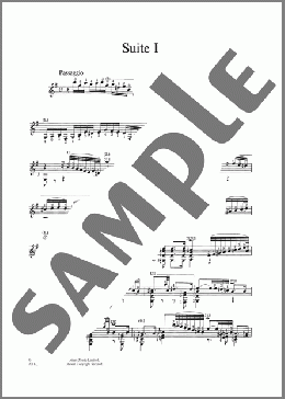 Suite In E Minor BWV 996(Johann Sebastian Bach) 楽譜 ギター（その他） ダウンロード