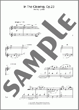 In The Clearing Op. 23(Anatoly Lyadov) 楽譜 ピアノ（ソロ） ダウンロード