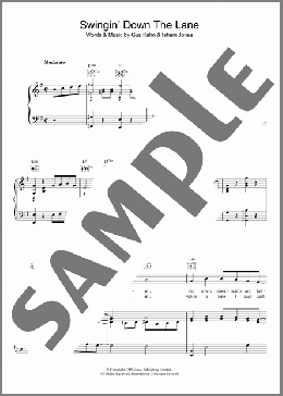 Swingin' Down The Lane(Gus Kahn) 楽譜 その他 ダウンロード