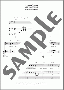 Love Came(Billy Strayhorn) 楽譜 その他 ダウンロード