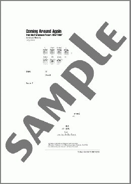 Coming Around Again(Carly Simon) 楽譜 ギター（コード） ダウンロード