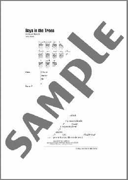 Boys In The Trees(Carly Simon) 楽譜 ギター（コード） ダウンロード