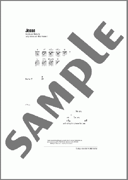 Jesse(Carly Simon) 楽譜 ギター（コード） ダウンロード