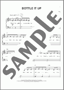 Bottle It Up(Sara Bareilles) 楽譜 ピアノ（ソロ） ダウンロード