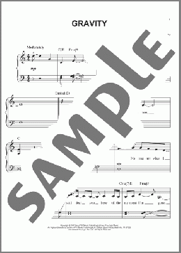 Gravity(Sara Bareilles) 楽譜 ピアノ（ソロ） ダウンロード