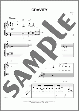 Gravity(Sara Bareilles) 楽譜 ピアノ（ソロ） ダウンロード