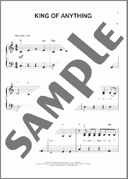King Of Anything(Sara Bareilles) 楽譜 ピアノ（ソロ） ダウンロード