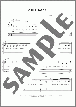 Still Sane(Lorde) 楽譜 ピアノ（ソロ） ダウンロード
