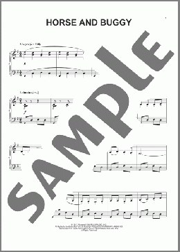 Horse And Buggy(Leroy Anderson) 楽譜 ピアノ（ソロ） ダウンロード
