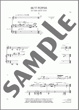 Hot Pepper (for Violin and Marimba)(Bright Sheng) 楽譜 その他 ダウンロード